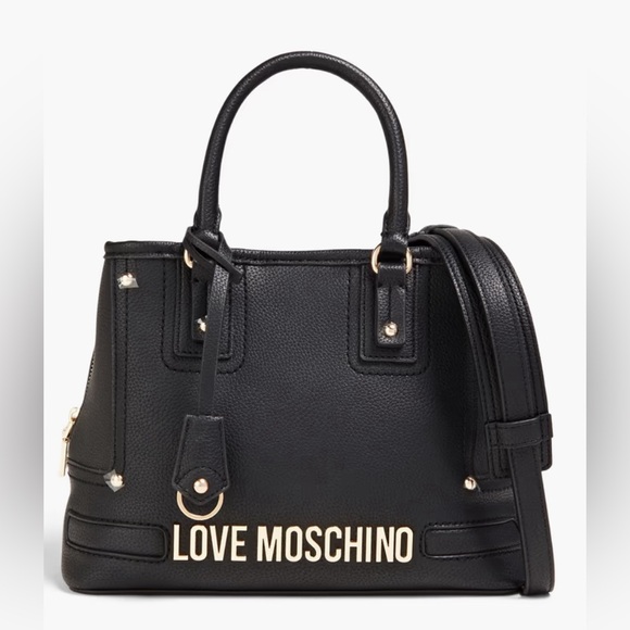 Brand New LOVE MOSCHINO
Studded faux pebbled-leather tote - Picture 1 of 8